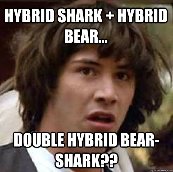 Hybrid Shark + Hybrid Bear... DOUBLE HYBRID BEAR-SHARK??  conspiracy keanu