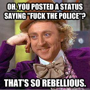 Oh, you posted a status saying 