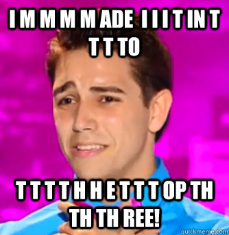 i m m m m ade  i i i t in t t t to  t t t t h h e t t t op th th th ree!  lazaro the victorious