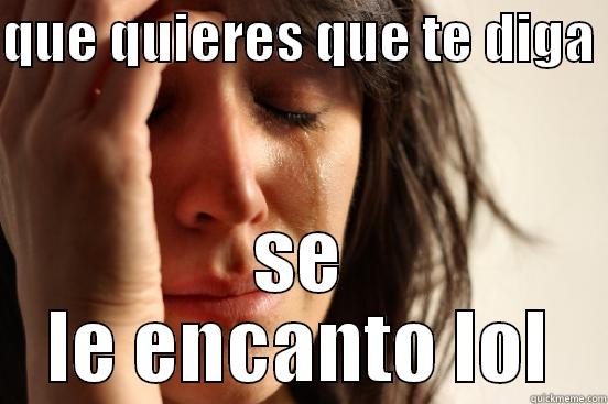 QUE QUIERES QUE TE DIGA  SE LE ENCANTO LOL First World Problems