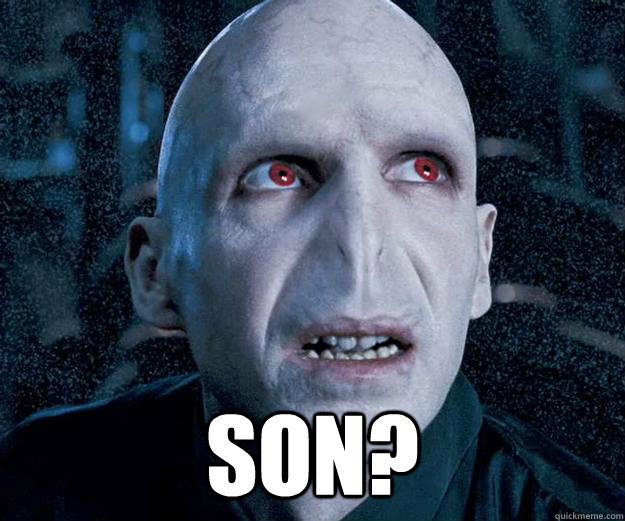  Son?  Silly Voldemort