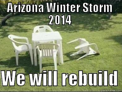 Arizona Winter Storm 2014 - ARIZONA WINTER STORM 2014  WE WILL REBUILD Misc