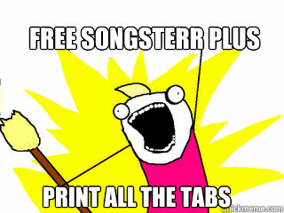 free Songsterr plus print all the tabs - free Songsterr plus print all the tabs  All The Things