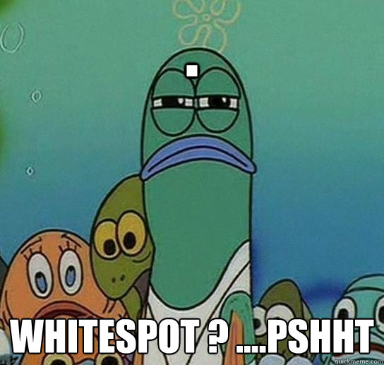 . whitespot ? ....pshht  Serious fish SpongeBob