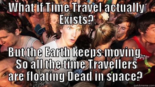 WHAT IF TIME TRAVEL ACTUALLY EXISTS? BUT THE EARTH KEEPS MOVING.. SO ALL THE TIME TRAVELLERS ARE FLOATING DEAD IN SPACE?  Sudden Clarity Clarence
