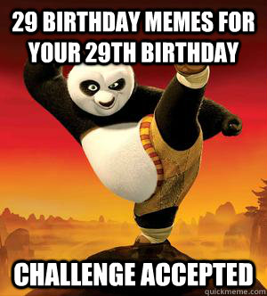 29 Birthday memes for your 29th birthday Challenge Accepted  