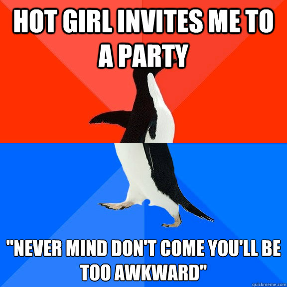 Hot girl invites me to a party 