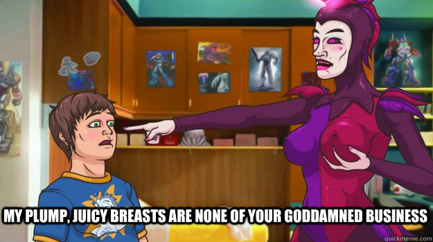 My plump, juicy breasts are none of your goddamned business  Fairy Wish Prince