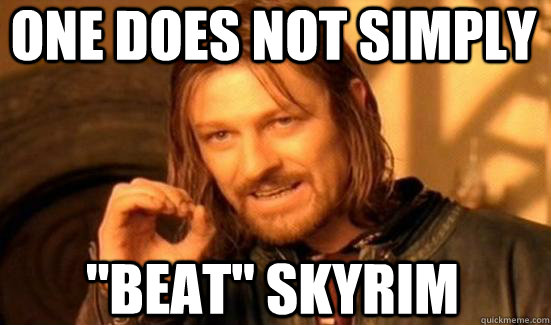 One does not simply  