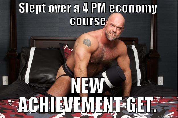 SLEPT OVER A 4 PM ECONOMY COURSE NEW ACHIEVEMENT GET. Gorilla Man