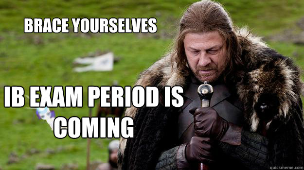 Brace yourselves ib exam period is coming - Brace yourselves ib exam period is coming  Braceyourselves