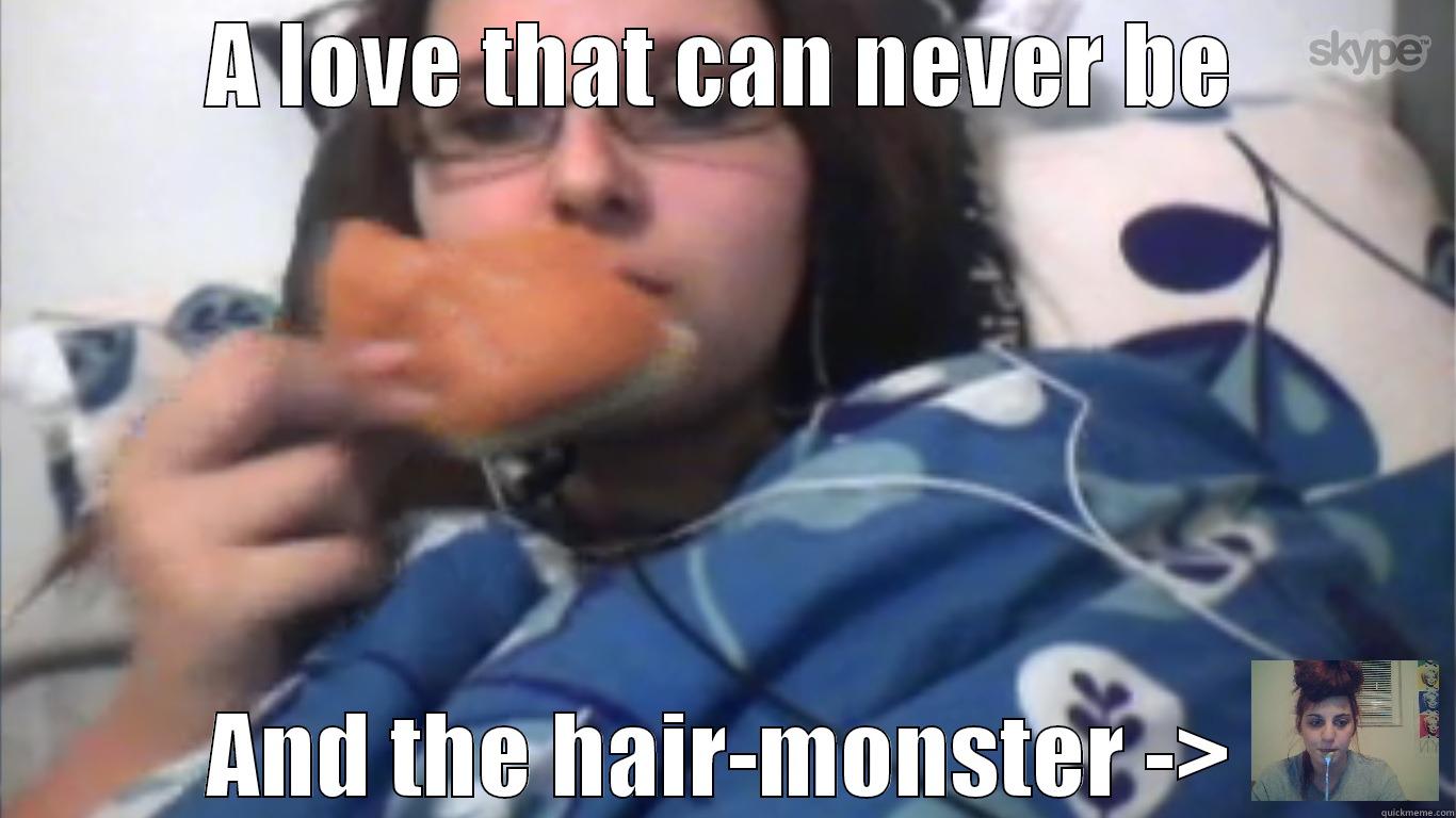 A LOVE THAT CAN NEVER BE AND THE HAIR-MONSTER -> Misc