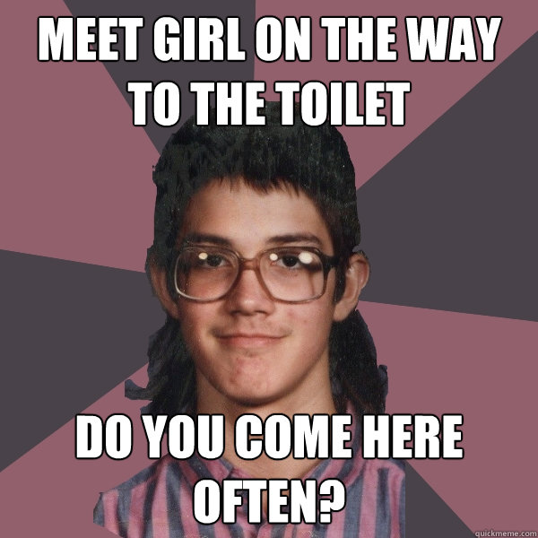 Meet girl on the way to the toilet Do you come here often? - Meet girl on the way to the toilet Do you come here often?  Misc
