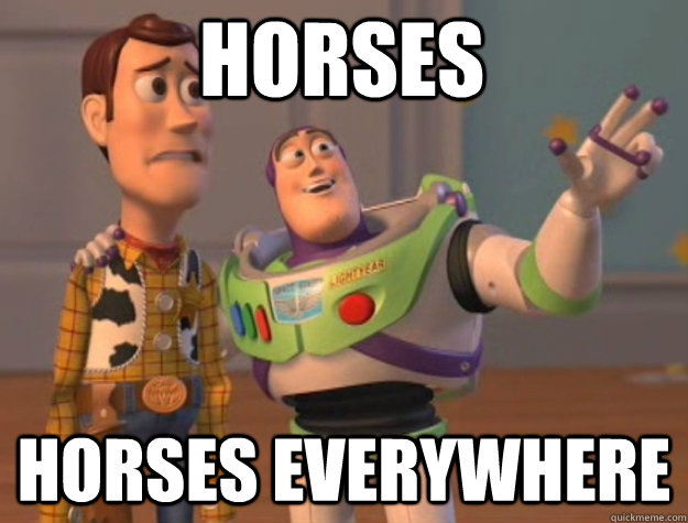 Horses horses everywhere - Horses horses everywhere  toystory everywhere