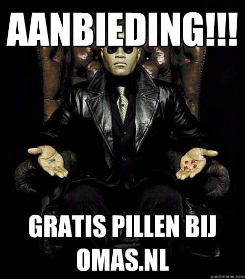 aanbieding!!! gratis pillen bij omas.nl  Morpheus