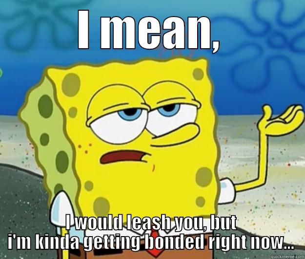 League of Legends - I MEAN, I WOULD LEASH YOU, BUT I'M KINDA GETTING BONDED RIGHT NOW... Tough Spongebob