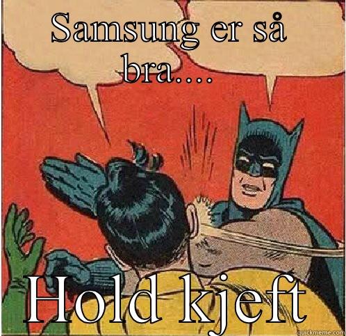 SAMSUNG ER SÅ BRA.... HOLD KJEFT Batman Slapping Robin