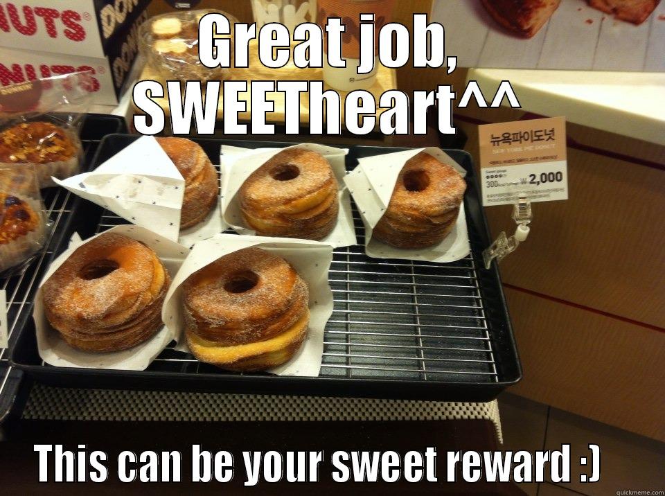 GREAT JOB, SWEETHEART^^ THIS CAN BE YOUR SWEET REWARD :)    Misc