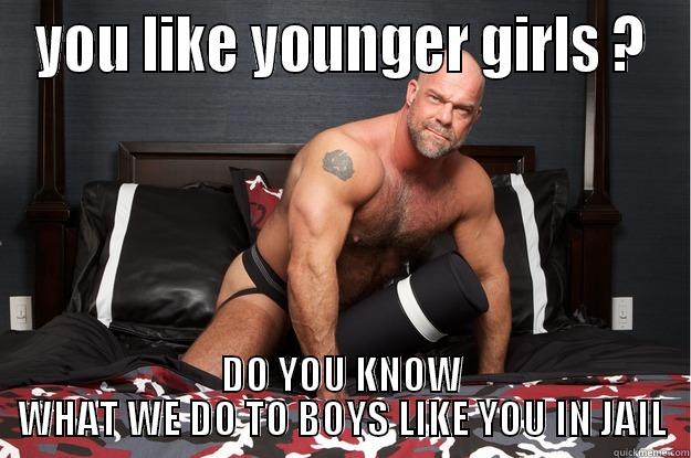 YOU LIKE YOUNGER GIRLS ? DO YOU KNOW WHAT WE DO TO BOYS LIKE YOU IN JAIL Gorilla Man