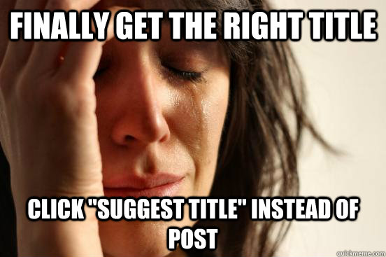 Finally get the right title Click 