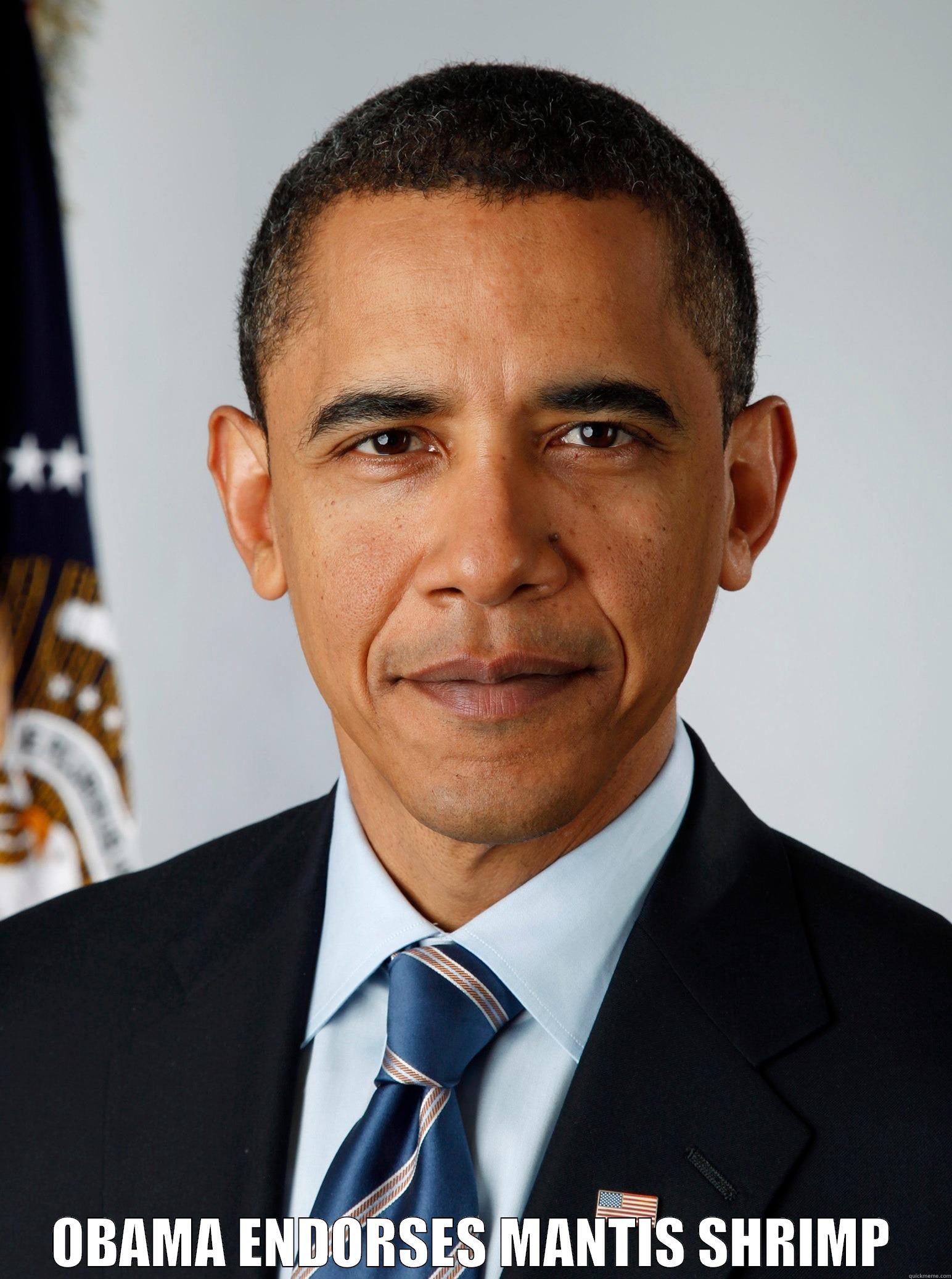  OBAMA ENDORSES MANTIS SHRIMP Misc