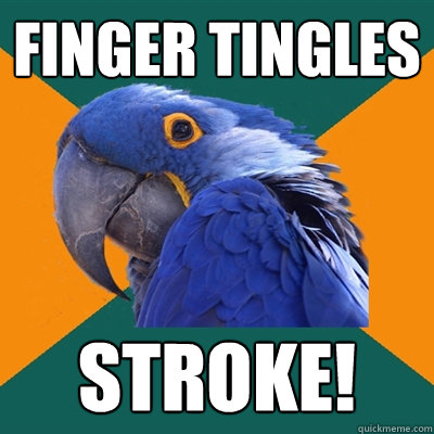 Finger Tingles STROKE!  Paranoid Parrot