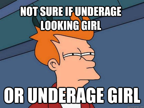 Not sure if underage looking girl or underage girl  Futurama Fry