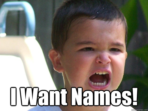 I Want Names! - I Want Names!  Misc