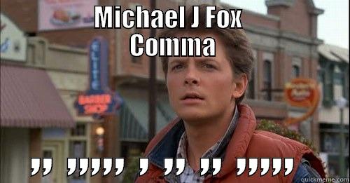           MICHAEL J FOX             COMMA ,, ,,,,, , ,, ,, ,,,,,  Misc