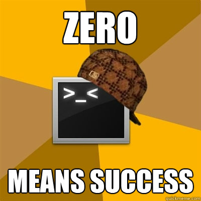 ZERO MEANS SUCCESS  