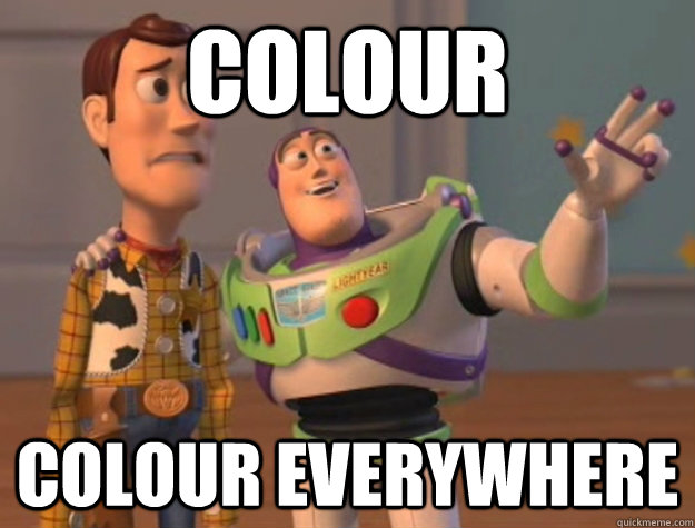 colour colour everywhere  - colour colour everywhere   Buzz Lightyear