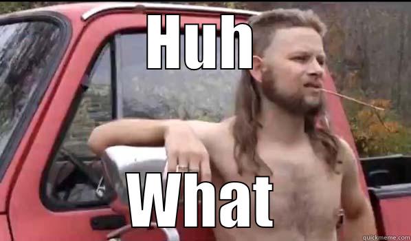 HUH WHAT Almost Politically Correct Redneck