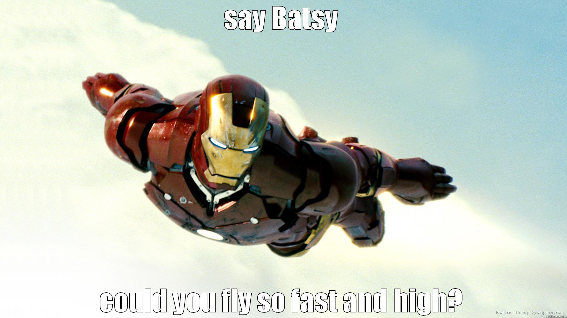 SAY BATSY COULD YOU FLY SO FAST AND HIGH? Misc
