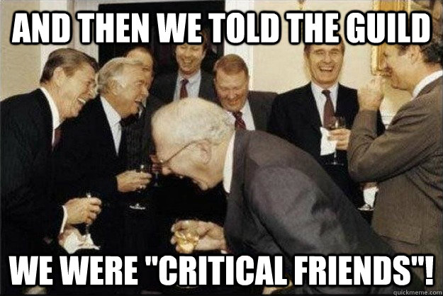 and then we told the Guild we were 
