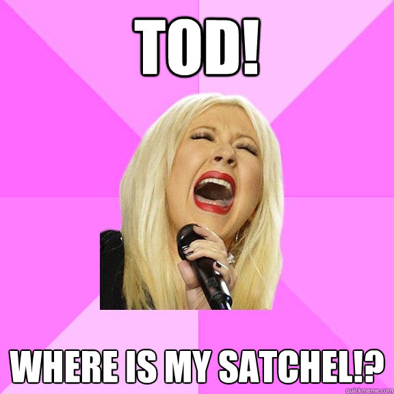 TOD! WHERE IS MY SATCHEL!?  Wrong Lyrics Christina