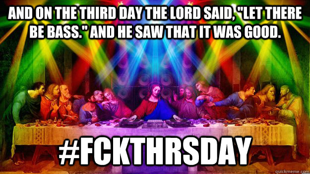 and on the third day the lord said, 