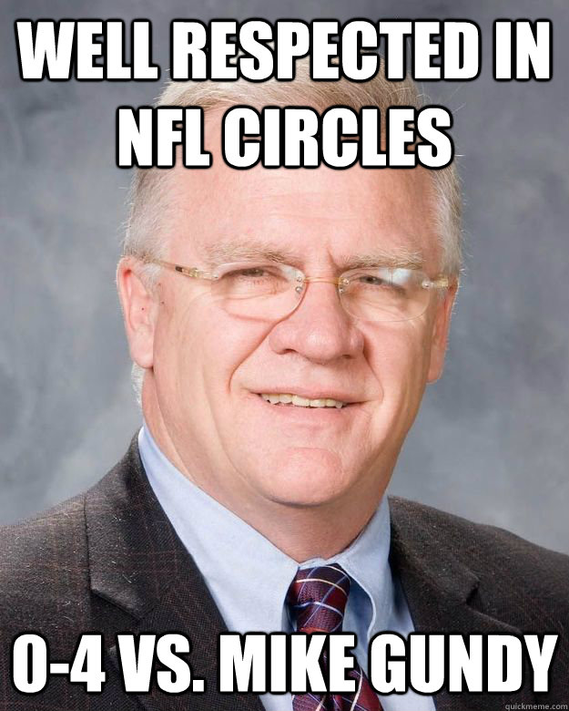 Well respected in NFL Circles 0-4 vs. Mike Gundy - Well respected in NFL Circles 0-4 vs. Mike Gundy  Mike Sherman