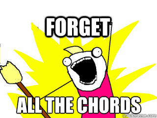 All the chords forget  All The Thigns