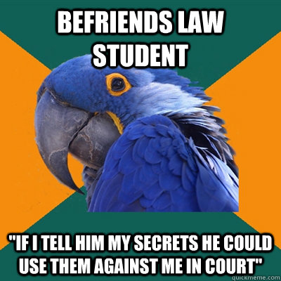 befriends law student 
