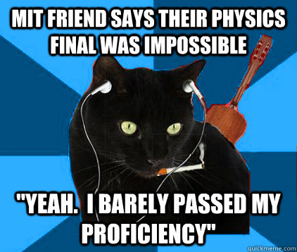MIT friend says their physics final was impossible 
