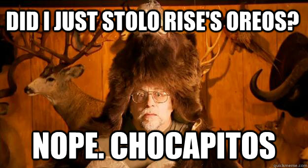 did i just stolo rise's oreos? nope. chocapitos  