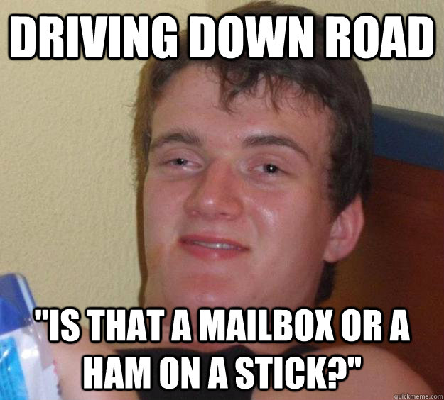 Driving Down Road 