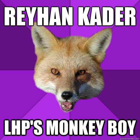 REYHAN KADER LHP's Monkey boy  Forensics Fox