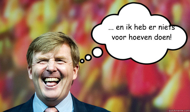 ... en ik heb er niets voor hoeven doen!  Wat denkt WimLex