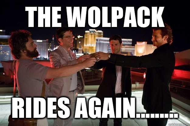 The Wolpack rides again.........  wolfpack