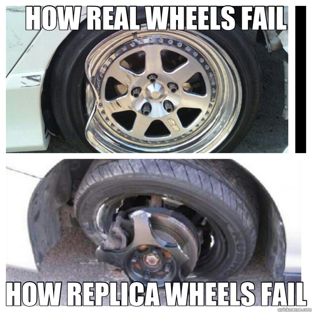HOW REAL WHEELS FAIL HOW REPLICA WHEELS FAIL - HOW REAL WHEELS FAIL HOW REPLICA WHEELS FAIL  real vs fake