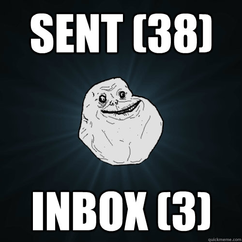 Sent (38) Inbox (3)  Forever Alone