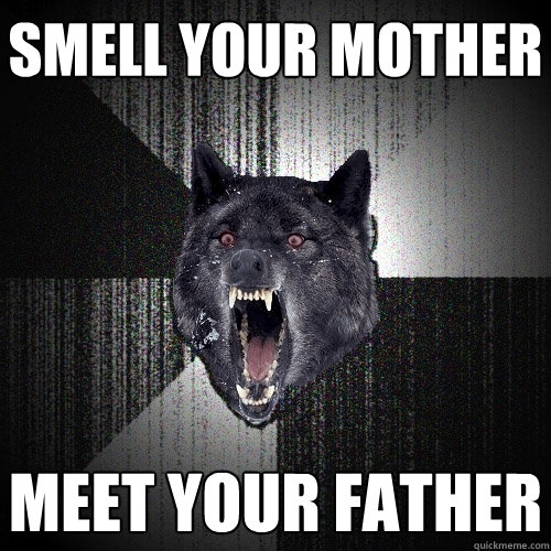 smell your mother meet your father  Insanity Wolf