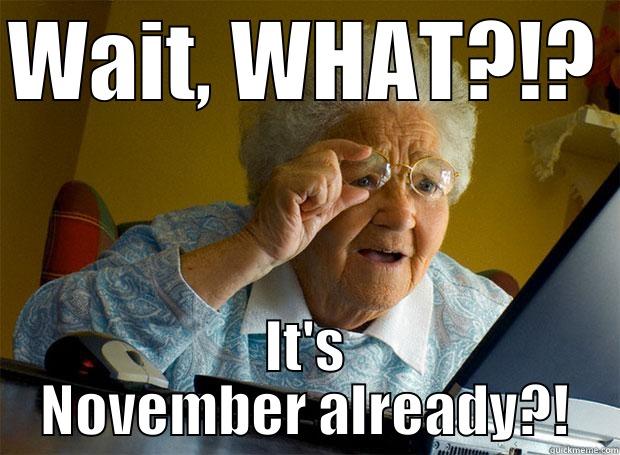 WAIT, WHAT?!? IT'S NOVEMBER ALREADY?! Grandma finds the Internet