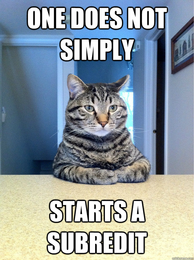 One does not simply starts a subredit  Chris Hansen Cat